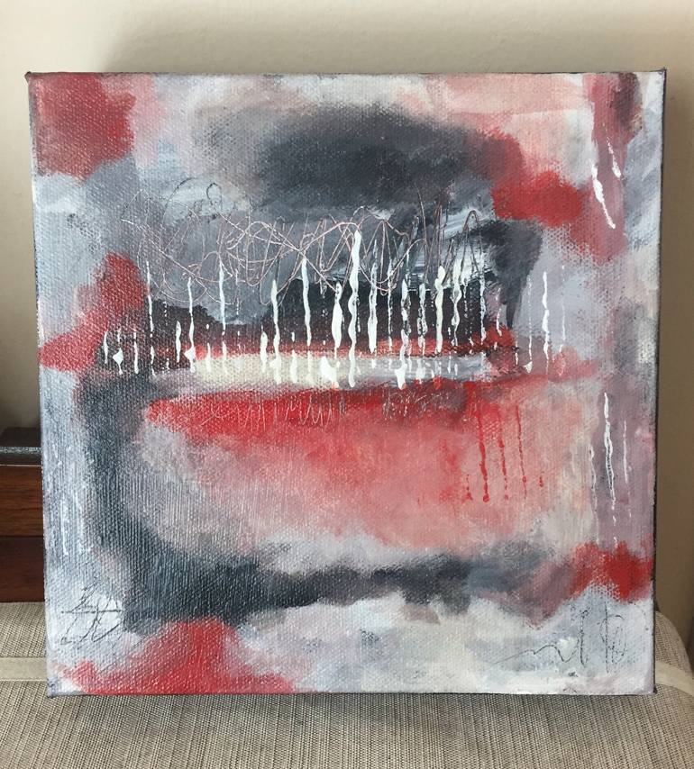 Original Abstract Expressionism Abstract Painting by Kate Marion Lapierre