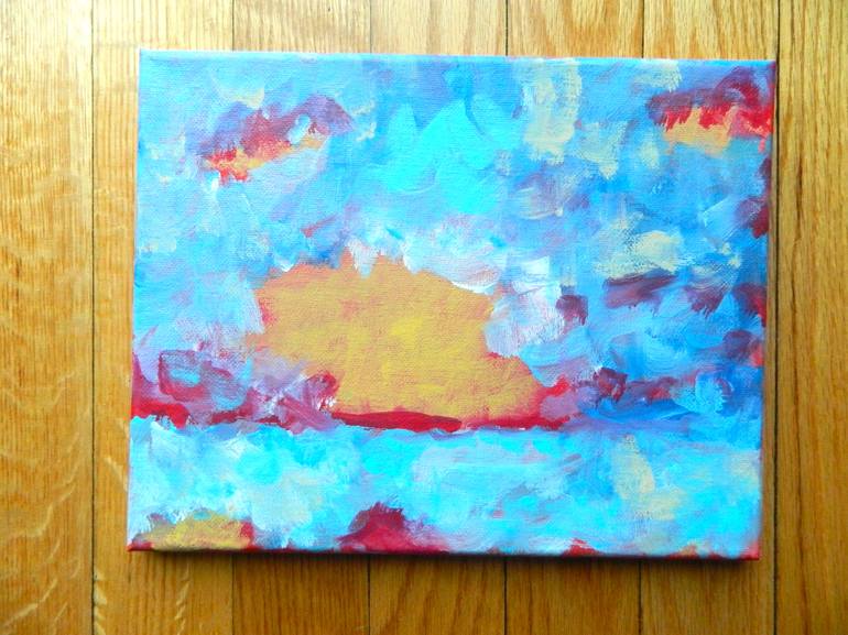 Original Fine Art Abstract Painting by Kate Marion Lapierre
