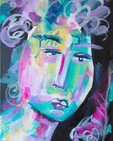 Original Abstract Portrait Paintings by Kate Marion Lapierre