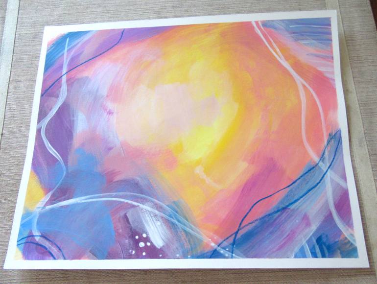 Original Abstract Expressionism Abstract Painting by Kate Marion Lapierre