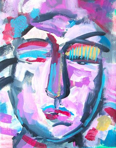 Print of Abstract Portrait Paintings by Kate Marion Lapierre
