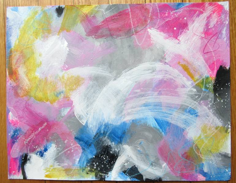 Original Abstract Expressionism Abstract Painting by Kate Marion Lapierre