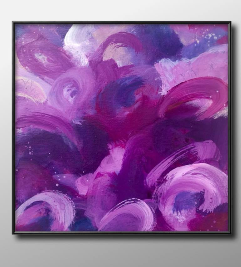 Original Abstract Expressionism Abstract Painting by Kate Marion Lapierre