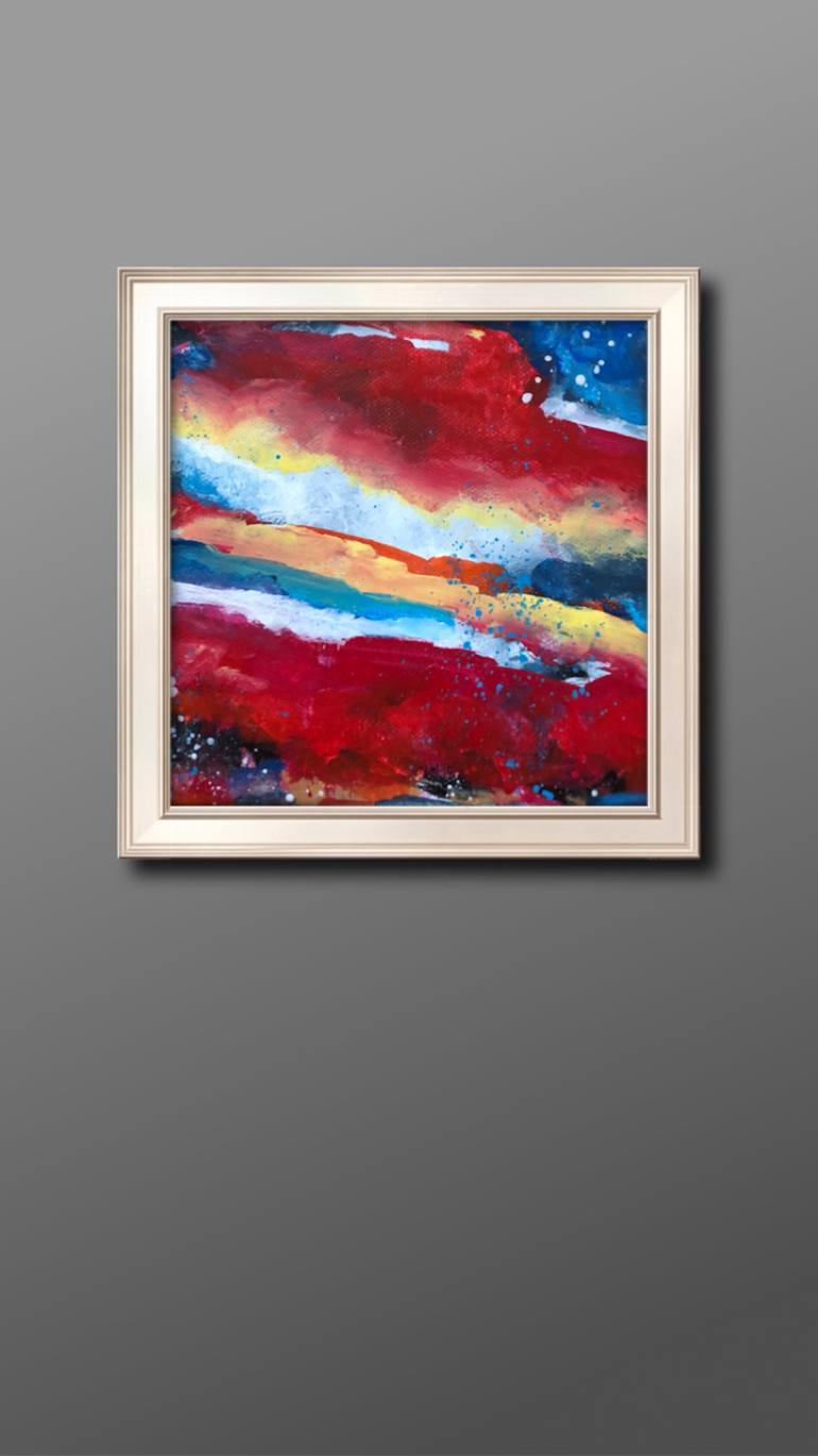 Original Abstract Expressionism Abstract Painting by Kate Marion Lapierre