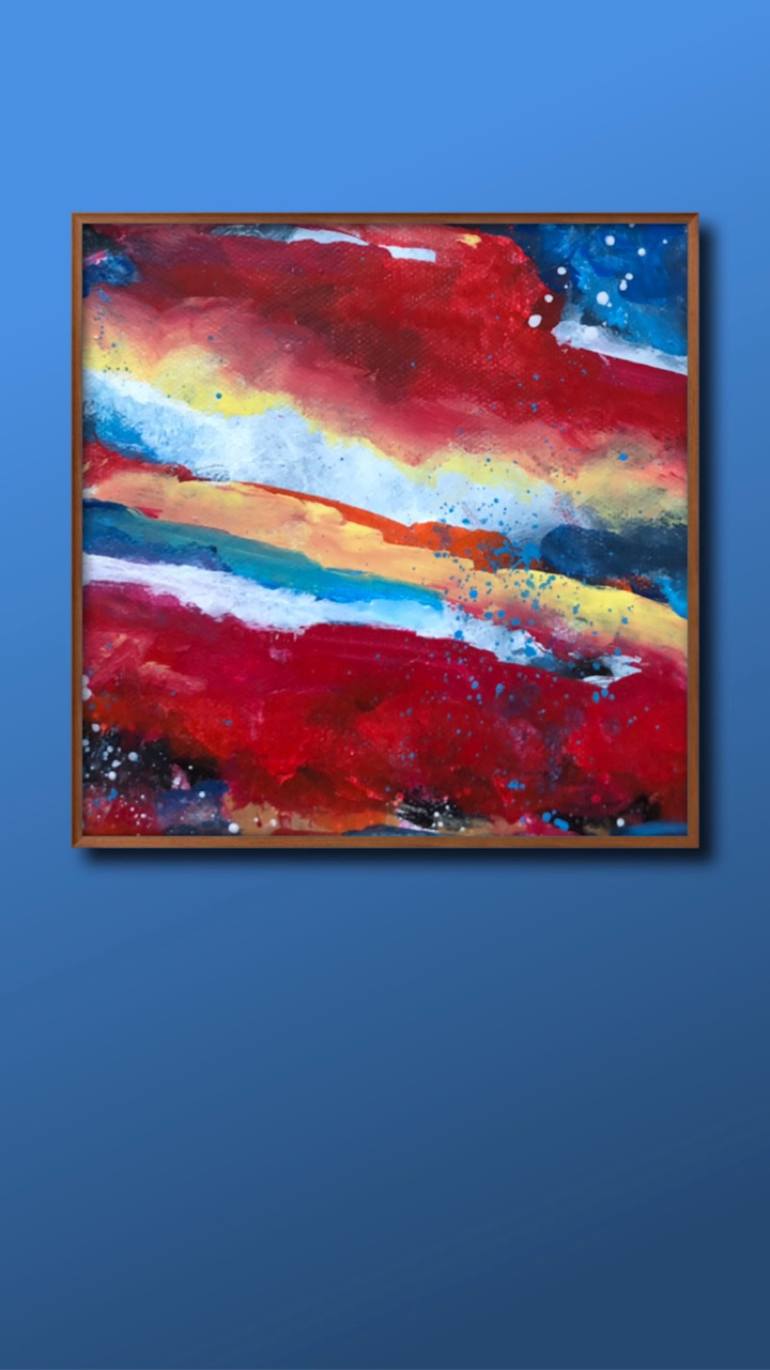 Original Abstract Expressionism Abstract Painting by Kate Marion Lapierre