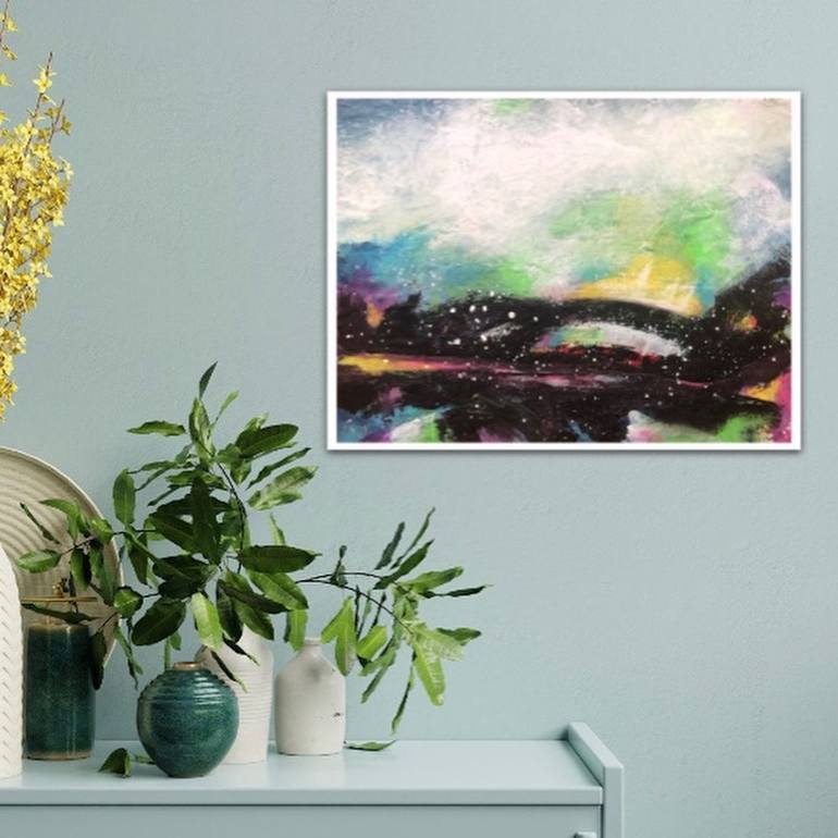 Original Abstract Expressionism Abstract Painting by Kate Marion Lapierre