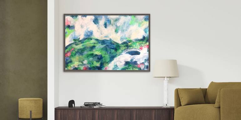 Original Abstract Expressionism Landscape Painting by Kate Marion Lapierre