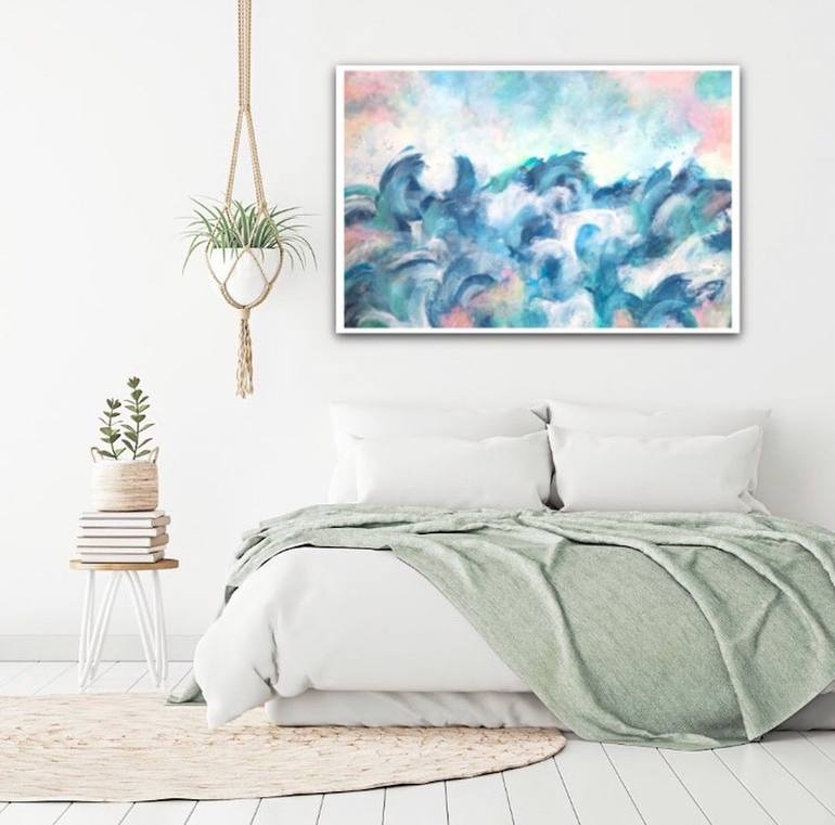 Original Abstract Seascape Painting by Kate Marion Lapierre