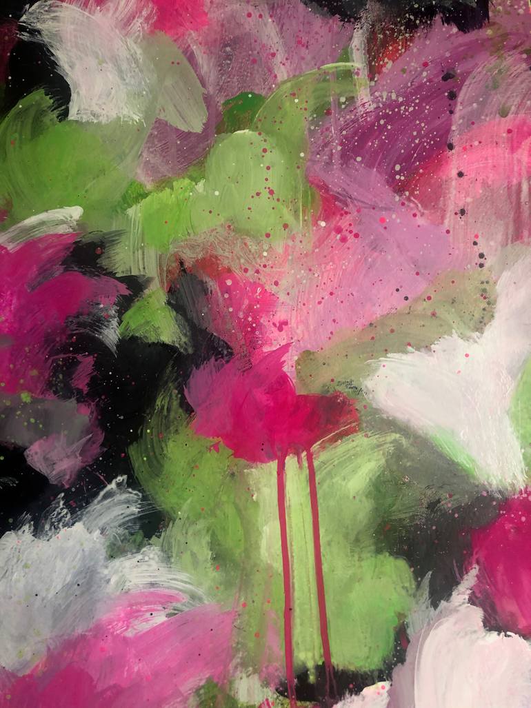 Original Abstract Expressionism Abstract Painting by Kate Marion Lapierre