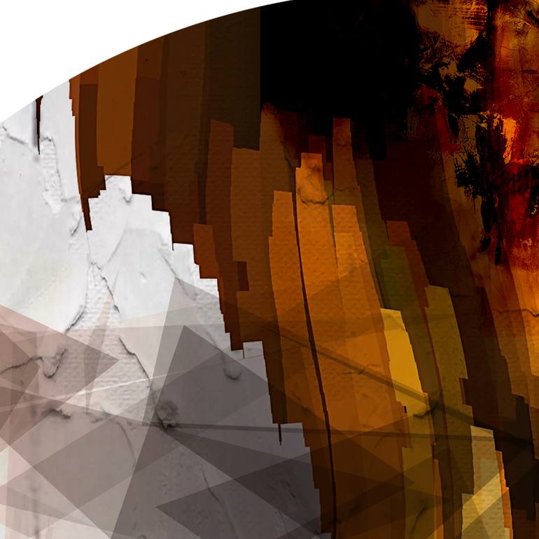 Original Minimalism Abstract Mixed Media by Lynne Godina-Orme