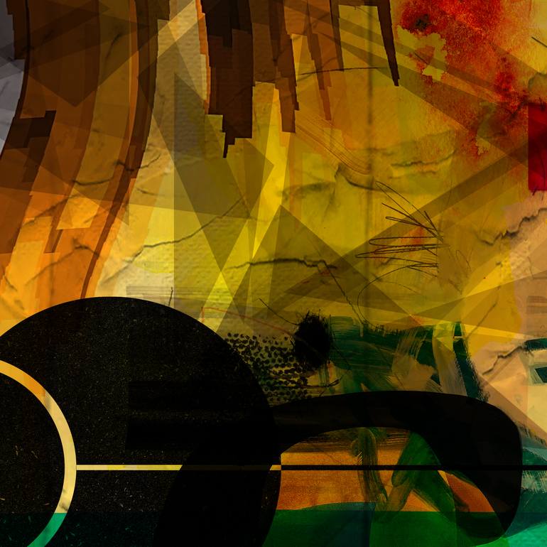 Original Minimalism Abstract Mixed Media by Lynne Godina-Orme