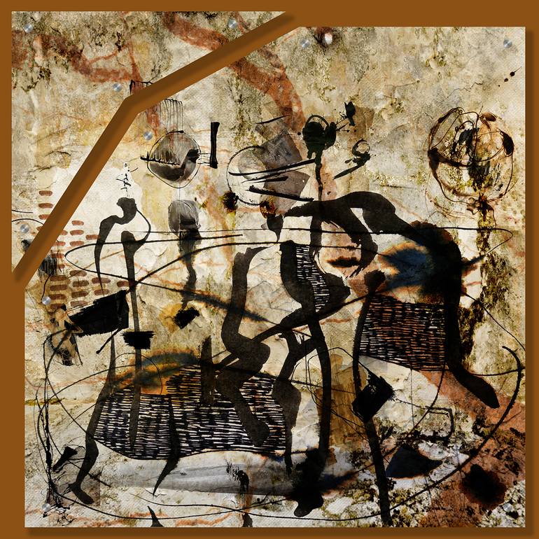 Original Minimalism Abstract Mixed Media by Lynne Godina-Orme