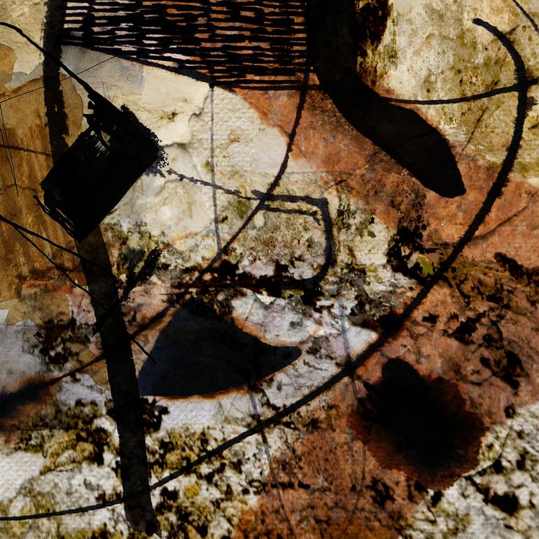 Original Minimalism Abstract Mixed Media by Lynne Godina-Orme