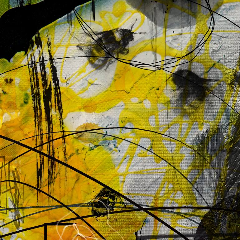 Original Minimalism Abstract Mixed Media by Lynne Godina-Orme
