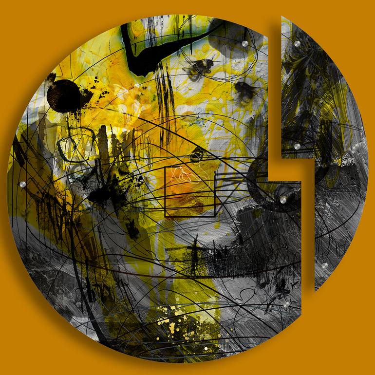Original Minimalism Abstract Mixed Media by Lynne Godina-Orme