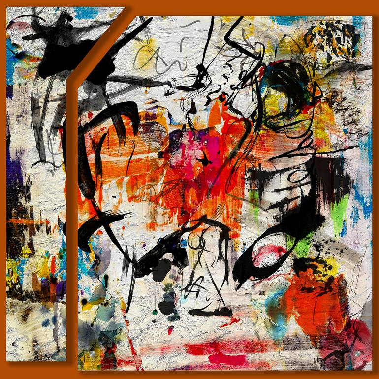 Original Minimalism Abstract Mixed Media by Lynne Godina-Orme