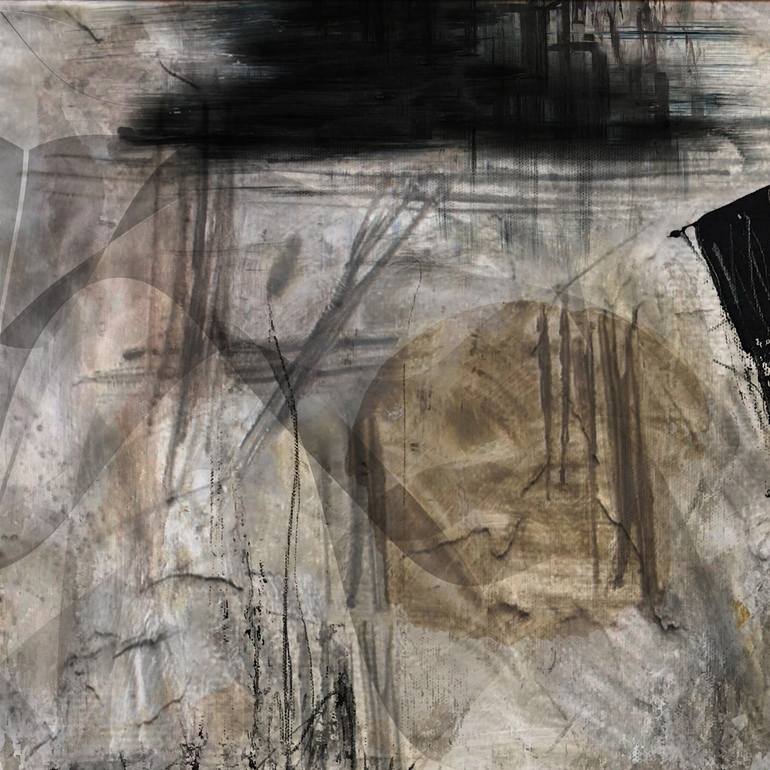 Original Minimalism Abstract Mixed Media by Lynne Godina-Orme