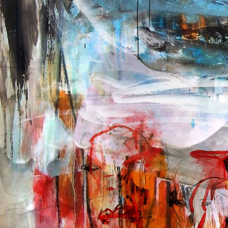 Original Minimalism Abstract Mixed Media by Lynne Godina-Orme