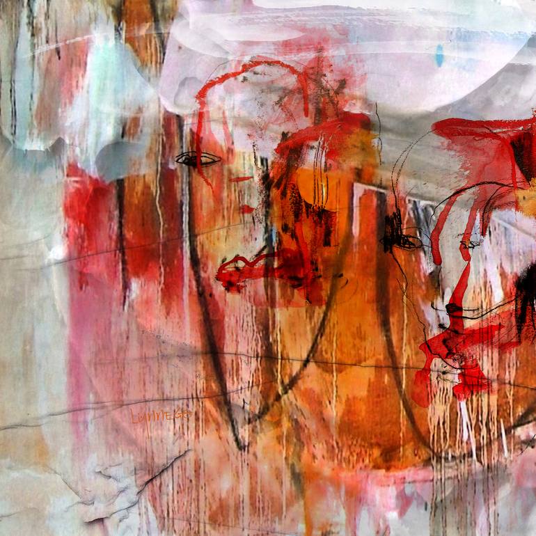 Original Minimalism Abstract Mixed Media by Lynne Godina-Orme