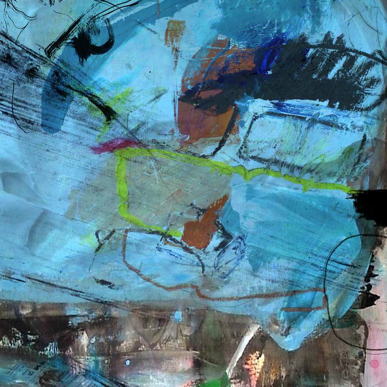 Original Minimalism Abstract Mixed Media by Lynne Godina-Orme