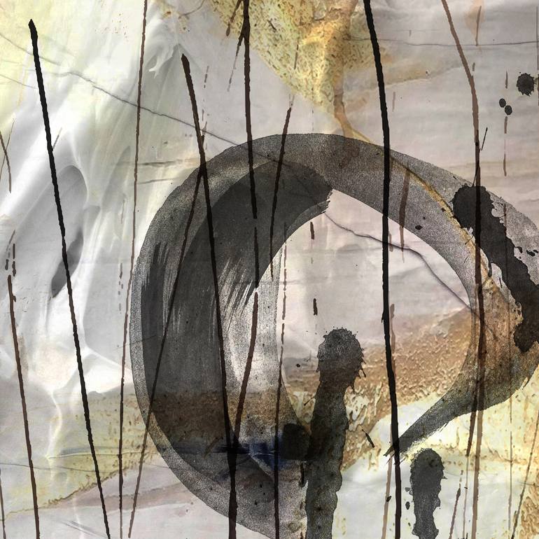 Original Minimalism Abstract Mixed Media by Lynne Godina-Orme