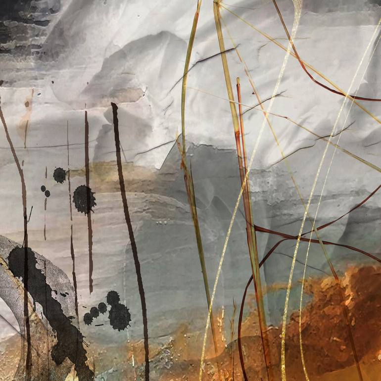 Original Minimalism Abstract Mixed Media by Lynne Godina-Orme
