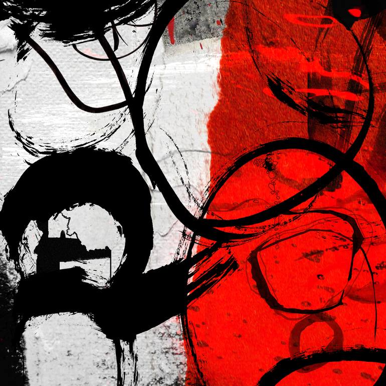 Original Minimalism Abstract Mixed Media by Lynne Godina-Orme