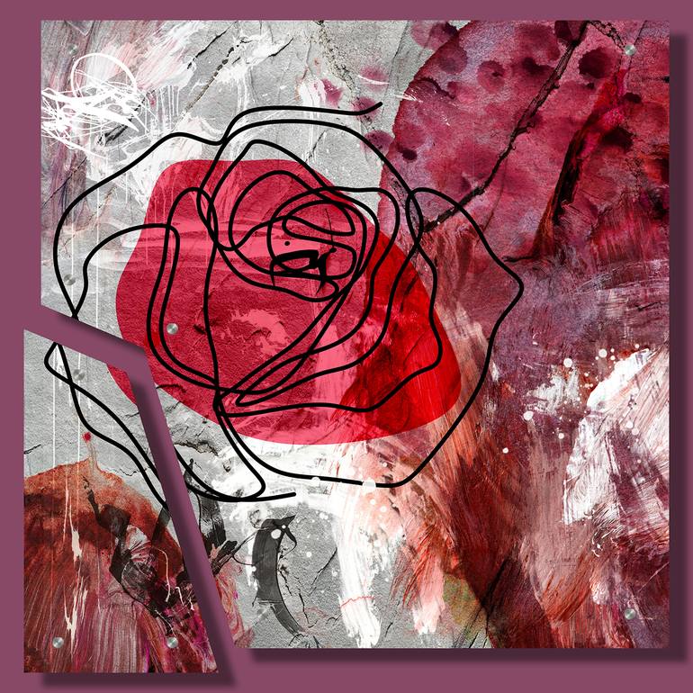 Original Minimalism Abstract Mixed Media by Lynne Godina-Orme