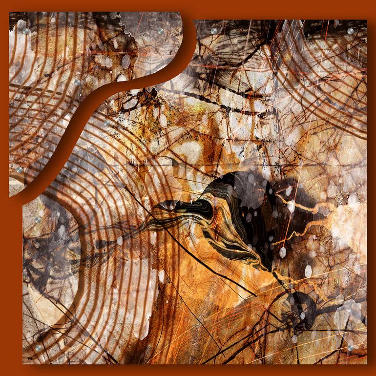 Original Minimalism Abstract Mixed Media by Lynne Godina-Orme