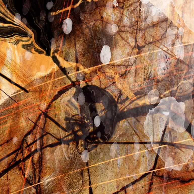 Original Minimalism Abstract Mixed Media by Lynne Godina-Orme