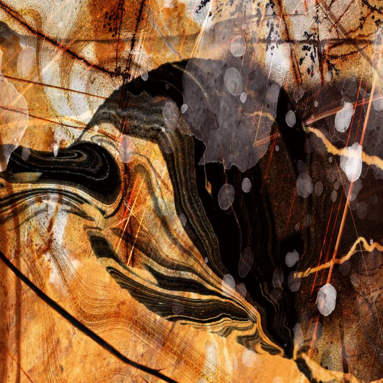 Original Minimalism Abstract Mixed Media by Lynne Godina-Orme