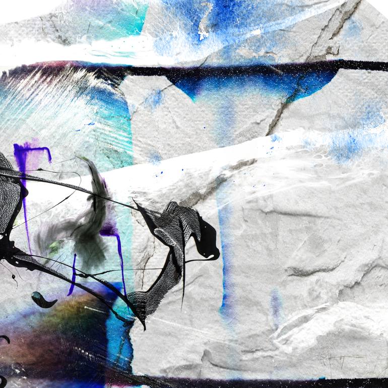 Original Minimalism Abstract Mixed Media by Lynne Godina-Orme