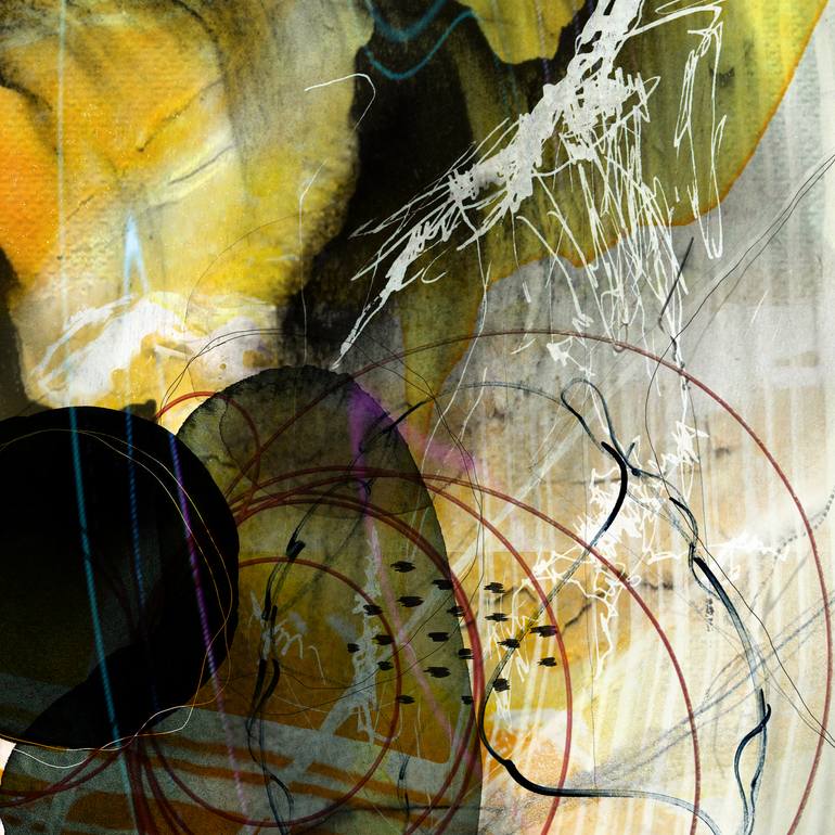 Original Minimalism Abstract Mixed Media by Lynne Godina-Orme