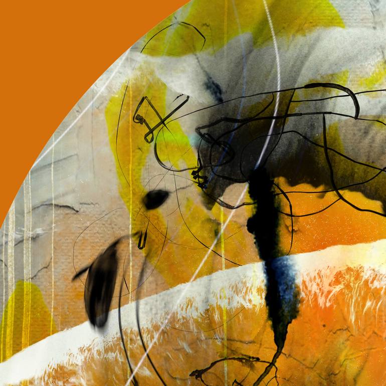 Original Minimalism Abstract Mixed Media by Lynne Godina-Orme