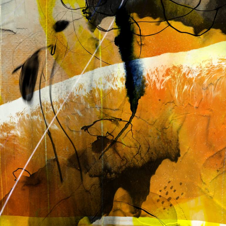 Original Minimalism Abstract Mixed Media by Lynne Godina-Orme