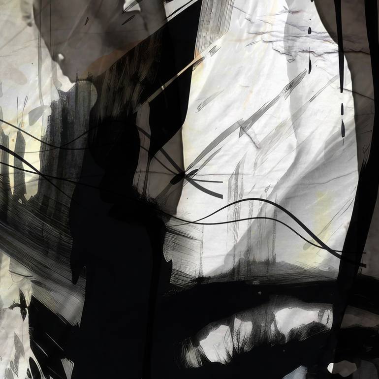 Original Minimalism Abstract Mixed Media by Lynne Godina-Orme