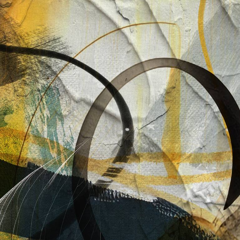 Original Minimalism Abstract Mixed Media by Lynne Godina-Orme