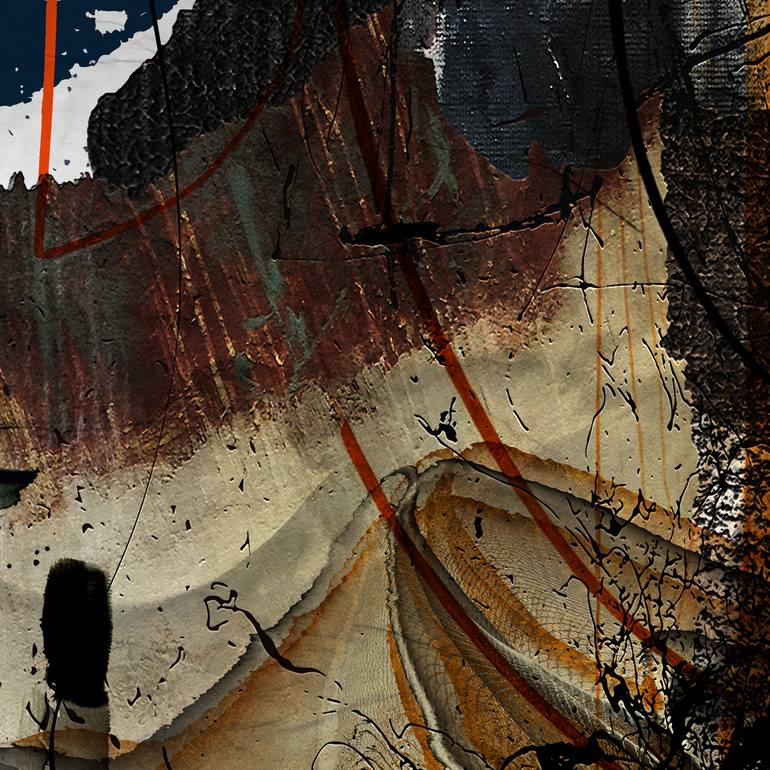 Original Minimalism Abstract Mixed Media by Lynne Godina-Orme