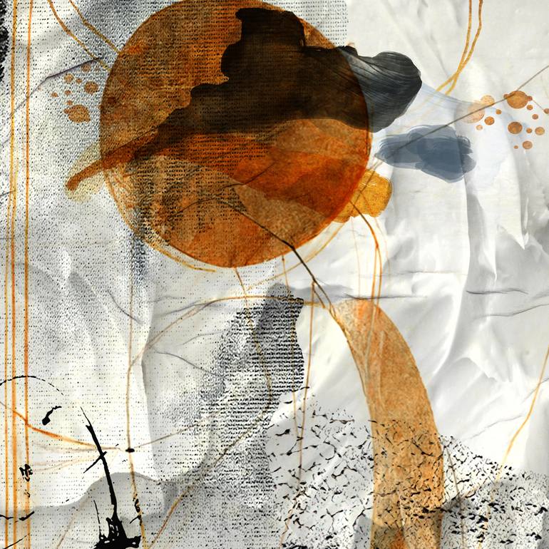 Original Minimalism Abstract Mixed Media by Lynne Godina-Orme