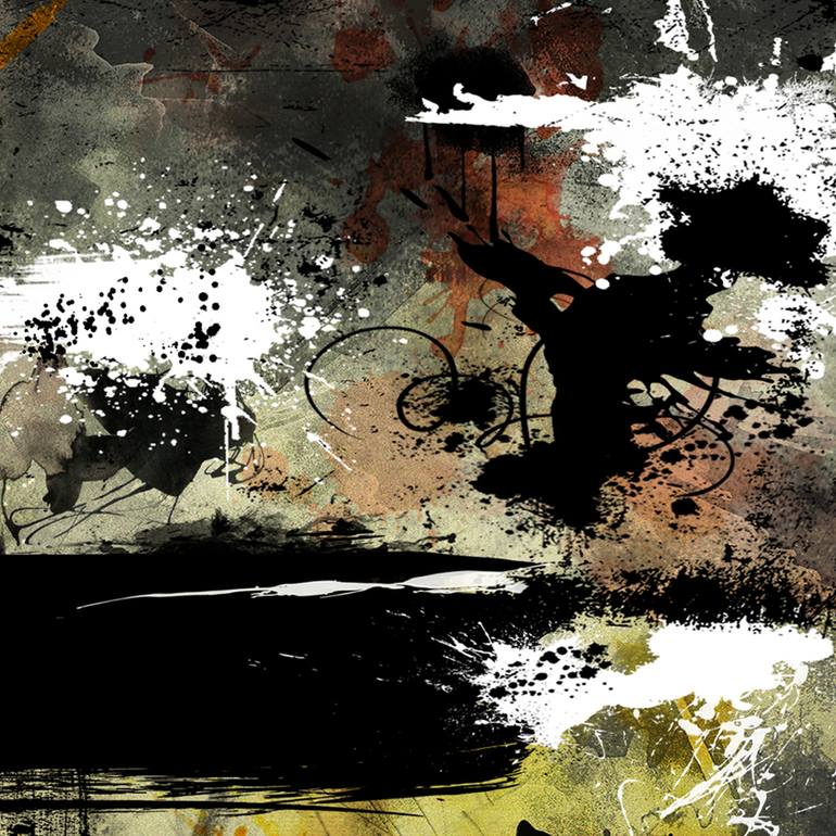 Original Abstract Mixed Media by Lynne Godina-Orme