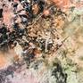 Beautiful, peaceful and very tranquil. Created with a lot of texture and a blended river of orange, this large abstract throws off such an impact you will want to explore.