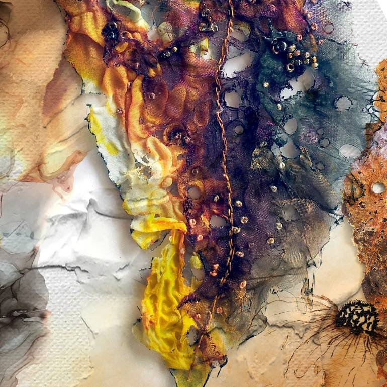 Original Abstract Mixed Media by Lynne Godina-Orme