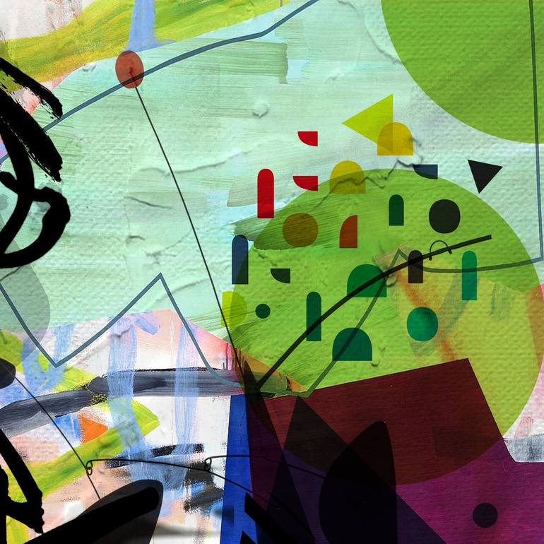 Original Abstract Digital by Lynne Godina-Orme