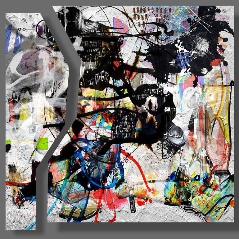 Original Abstract Mixed Media by Lynne Godina-Orme