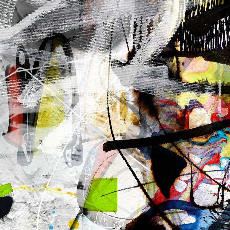 Original Abstract Mixed Media by Lynne Godina-Orme