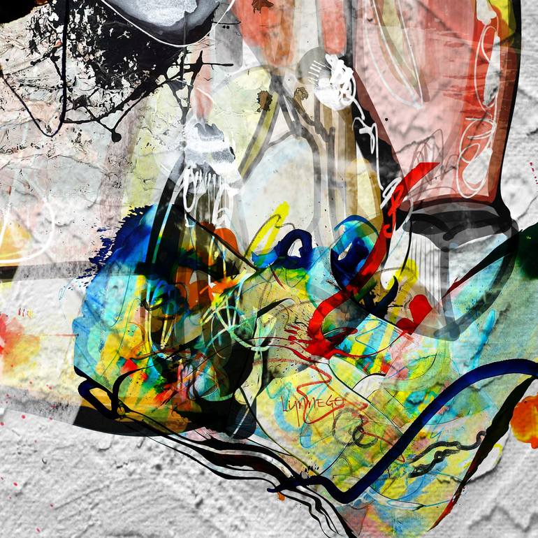 Original Abstract Mixed Media by Lynne Godina-Orme