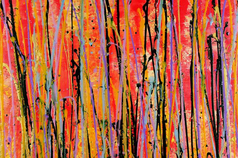 Original Abstract Expressionism Abstract Painting by Nestor Toro