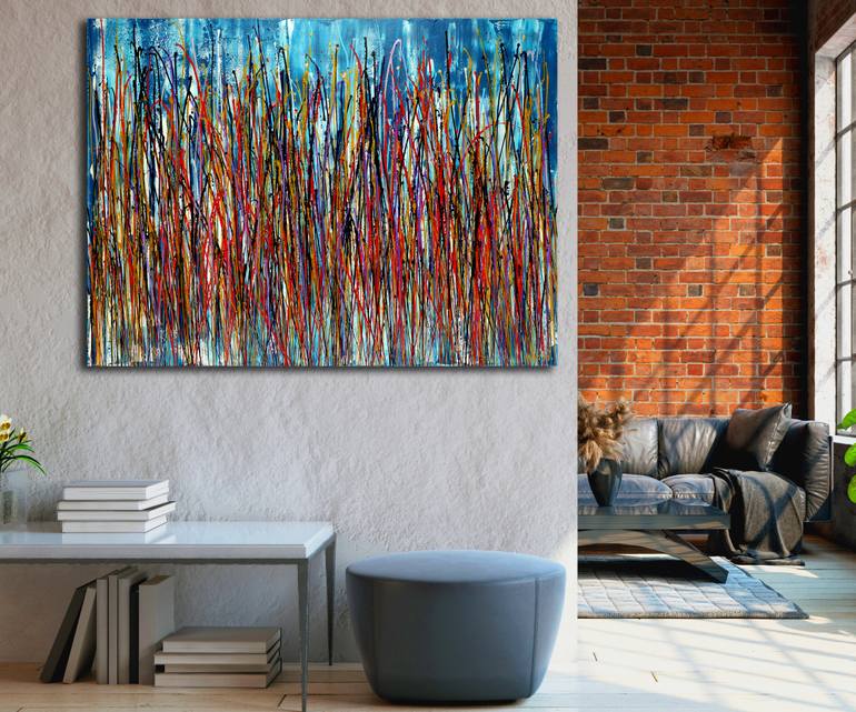 Original Contemporary Abstract Painting by Nestor Toro
