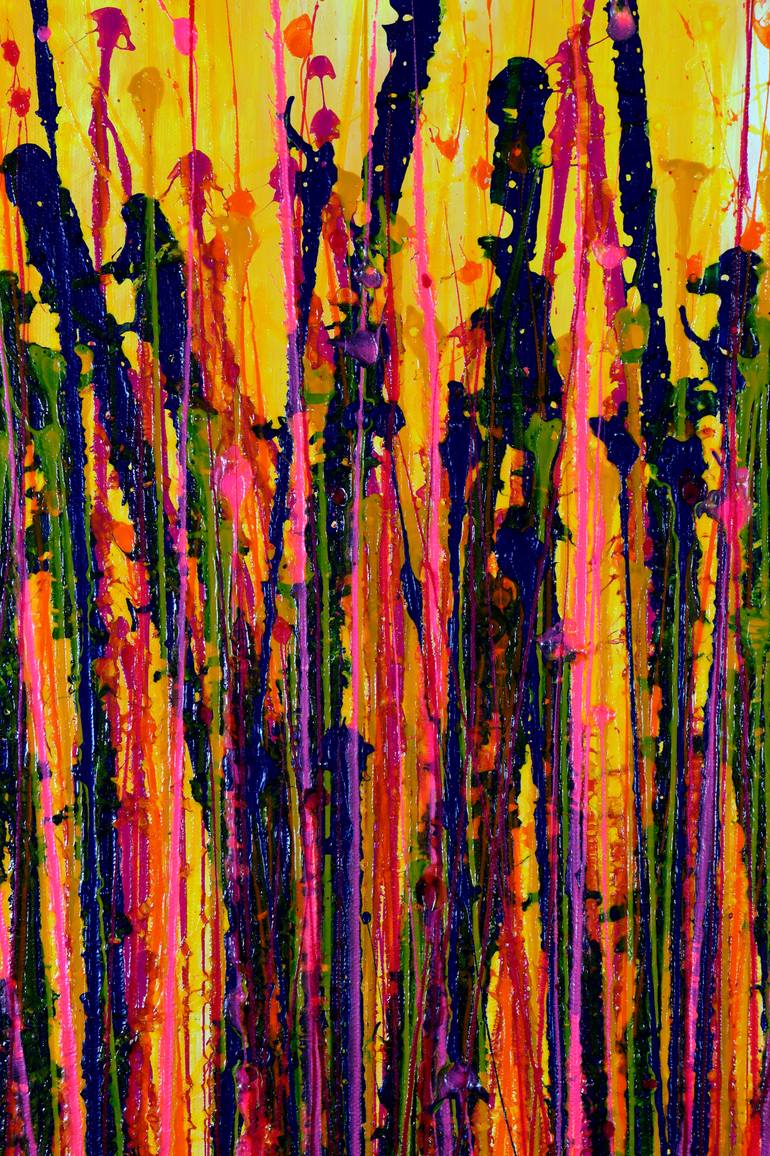 Original Abstract Expressionism Abstract Painting by Nestor Toro