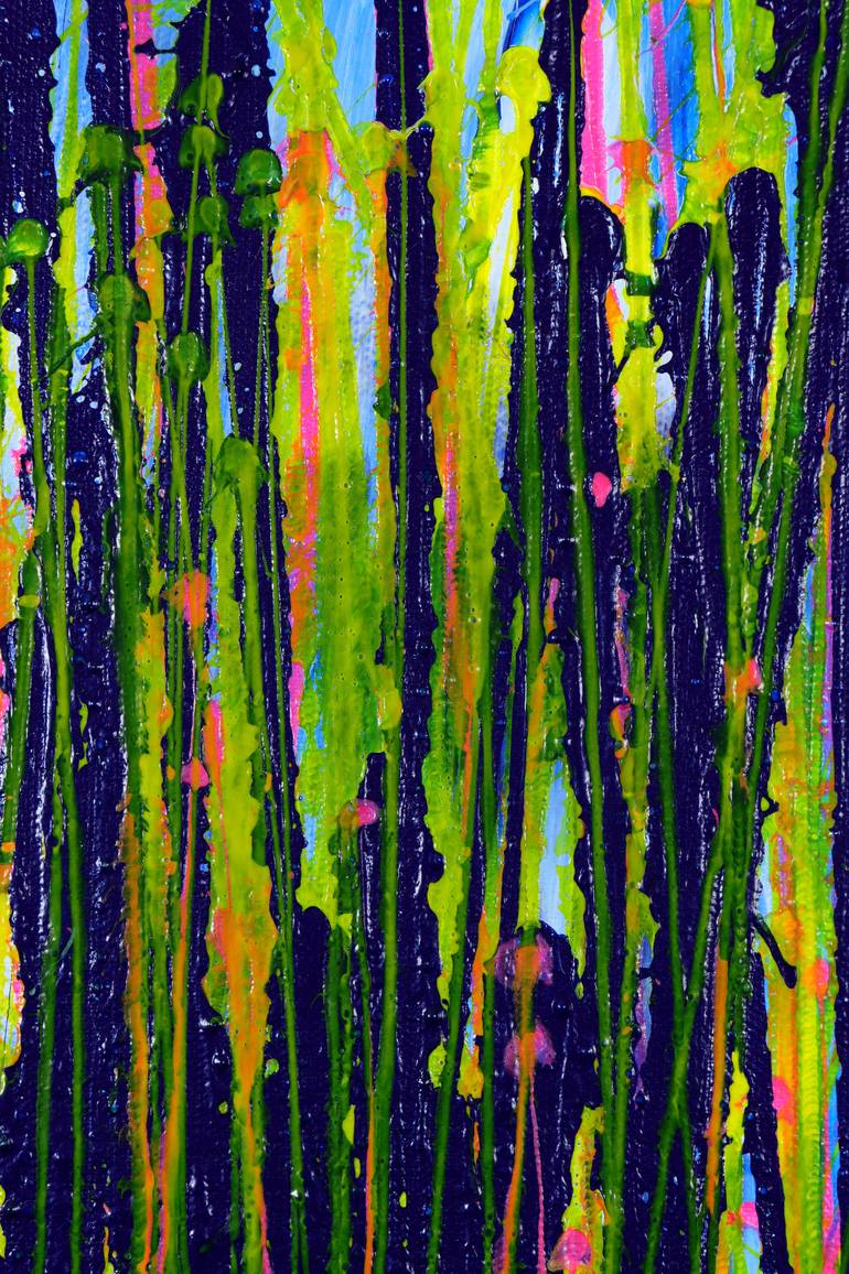 Original Abstract Expressionism Abstract Painting by Nestor Toro